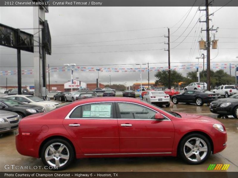 Crystal Red Tintcoat / Ebony 2012 Chevrolet Malibu LT