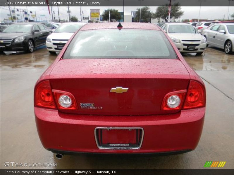 Crystal Red Tintcoat / Ebony 2012 Chevrolet Malibu LT