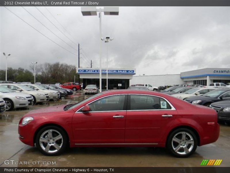 Crystal Red Tintcoat / Ebony 2012 Chevrolet Malibu LT