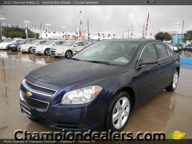 Imperial Blue Metallic / Cocoa/Cashmere 2012 Chevrolet Malibu LS