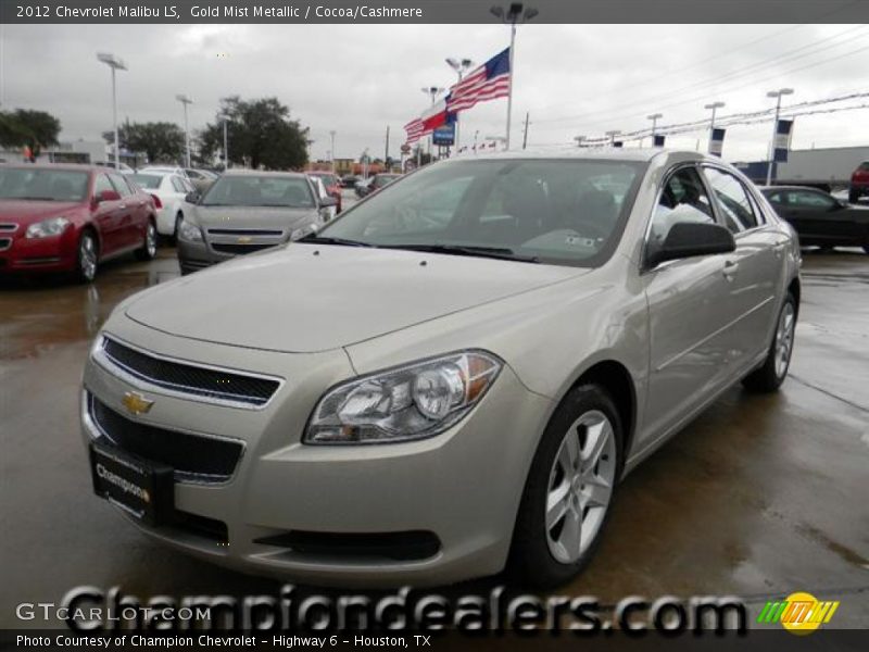 Gold Mist Metallic / Cocoa/Cashmere 2012 Chevrolet Malibu LS