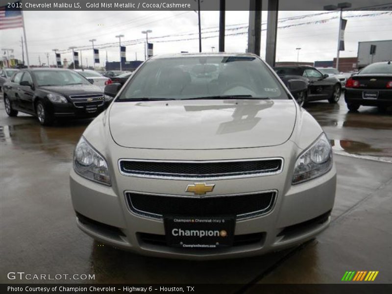 Gold Mist Metallic / Cocoa/Cashmere 2012 Chevrolet Malibu LS