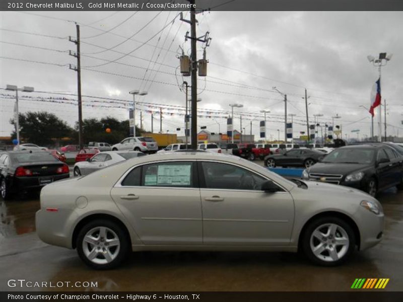 Gold Mist Metallic / Cocoa/Cashmere 2012 Chevrolet Malibu LS
