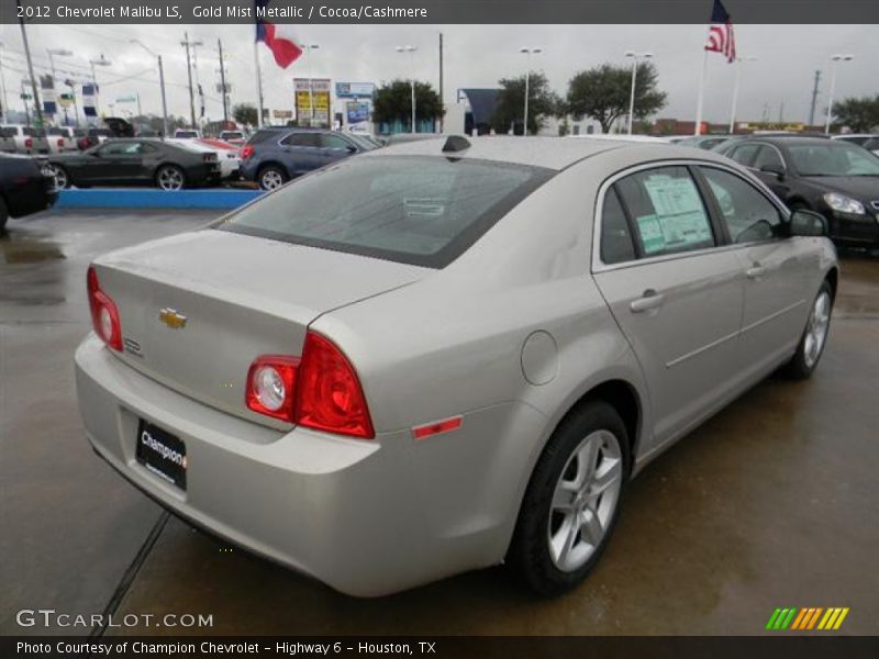 Gold Mist Metallic / Cocoa/Cashmere 2012 Chevrolet Malibu LS