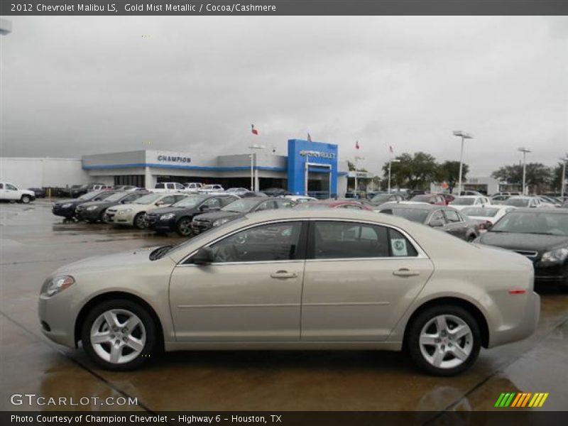 Gold Mist Metallic / Cocoa/Cashmere 2012 Chevrolet Malibu LS