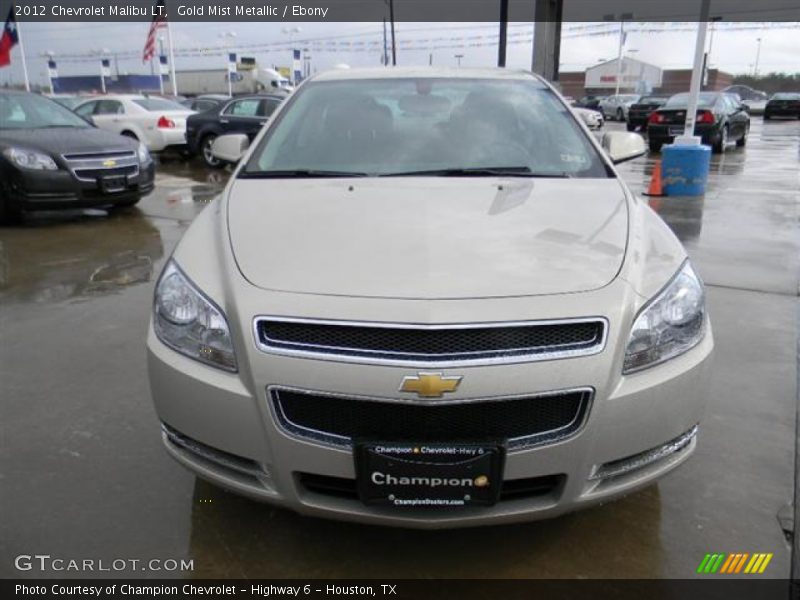 Gold Mist Metallic / Ebony 2012 Chevrolet Malibu LT