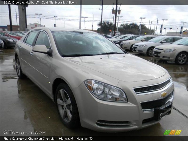 Gold Mist Metallic / Ebony 2012 Chevrolet Malibu LT