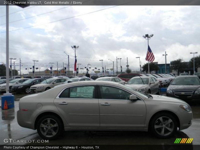Gold Mist Metallic / Ebony 2012 Chevrolet Malibu LT