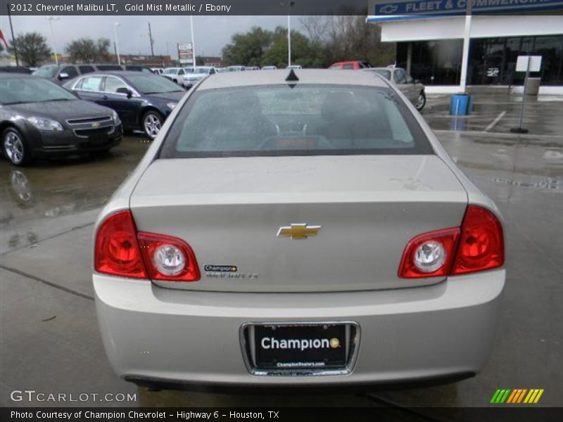 Gold Mist Metallic / Ebony 2012 Chevrolet Malibu LT