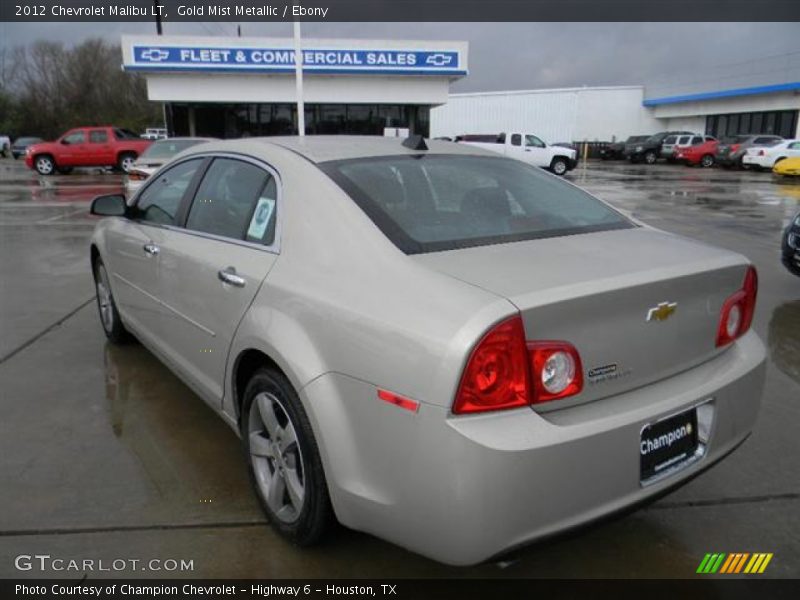 Gold Mist Metallic / Ebony 2012 Chevrolet Malibu LT