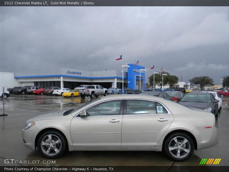 Gold Mist Metallic / Ebony 2012 Chevrolet Malibu LT