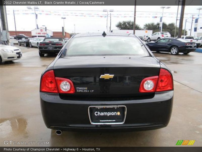 Black Granite Metallic / Cocoa/Cashmere 2012 Chevrolet Malibu LT