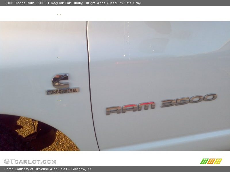 Bright White / Medium Slate Gray 2006 Dodge Ram 3500 ST Regular Cab Dually