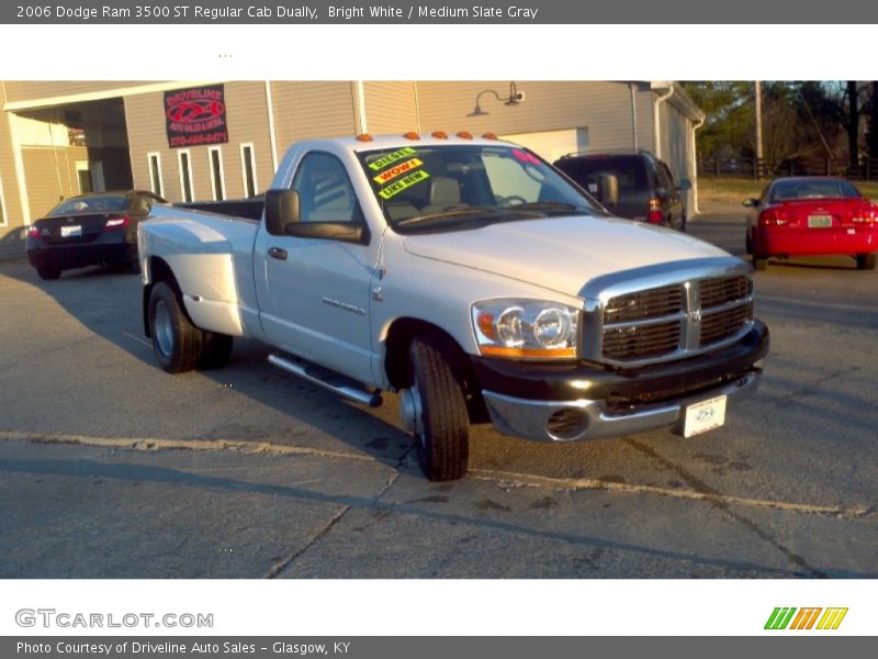 Bright White / Medium Slate Gray 2006 Dodge Ram 3500 ST Regular Cab Dually