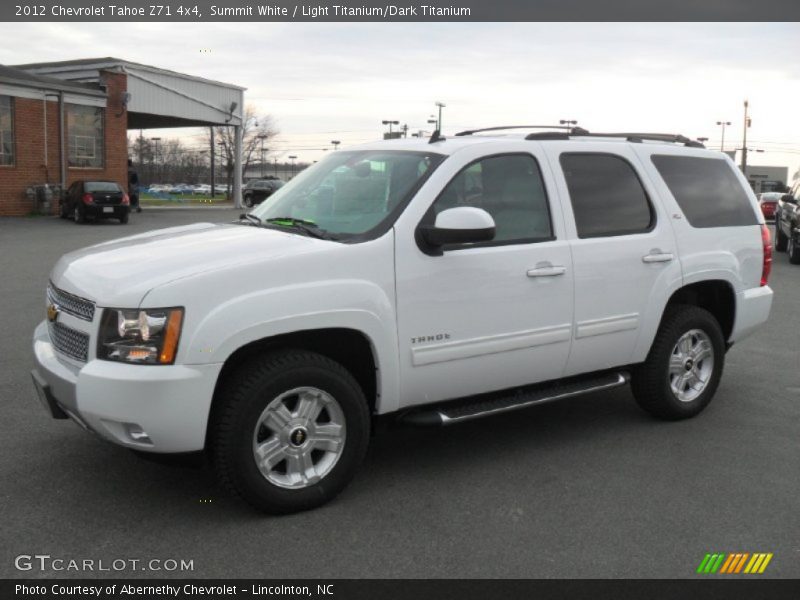 Summit White / Light Titanium/Dark Titanium 2012 Chevrolet Tahoe Z71 4x4
