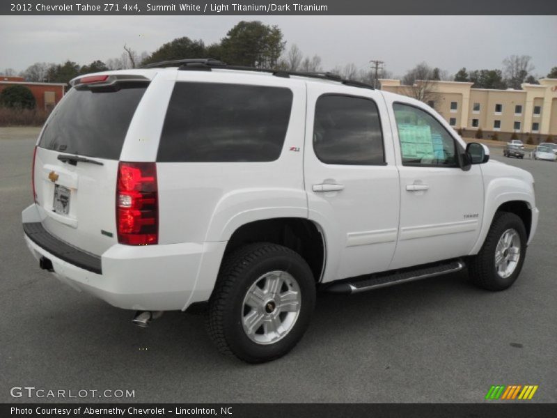 Summit White / Light Titanium/Dark Titanium 2012 Chevrolet Tahoe Z71 4x4