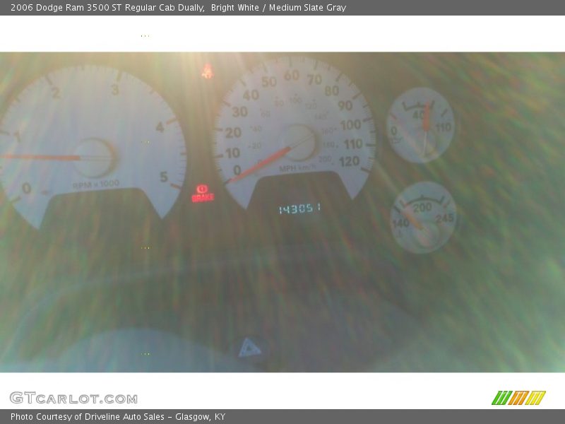 Bright White / Medium Slate Gray 2006 Dodge Ram 3500 ST Regular Cab Dually