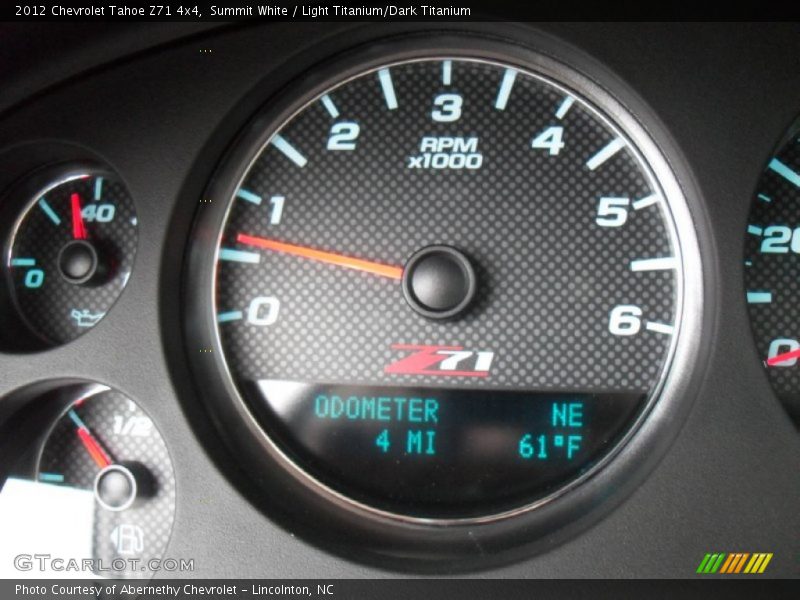 Summit White / Light Titanium/Dark Titanium 2012 Chevrolet Tahoe Z71 4x4