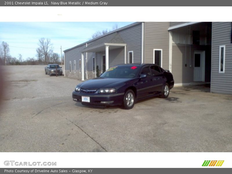 Navy Blue Metallic / Medium Gray 2001 Chevrolet Impala LS