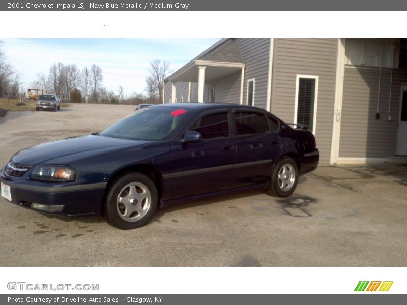 Navy Blue Metallic / Medium Gray 2001 Chevrolet Impala LS