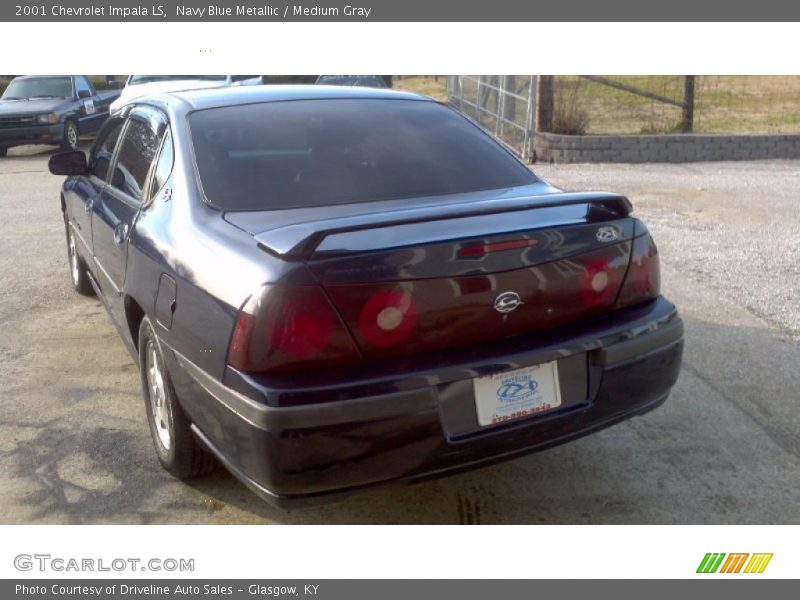 Navy Blue Metallic / Medium Gray 2001 Chevrolet Impala LS