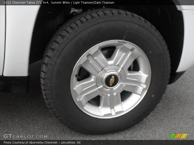 Summit White / Light Titanium/Dark Titanium 2012 Chevrolet Tahoe Z71 4x4