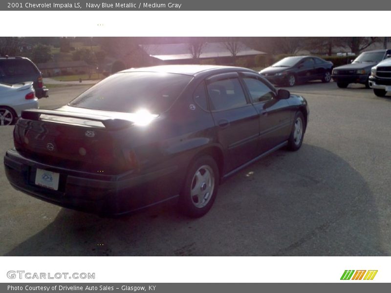 Navy Blue Metallic / Medium Gray 2001 Chevrolet Impala LS