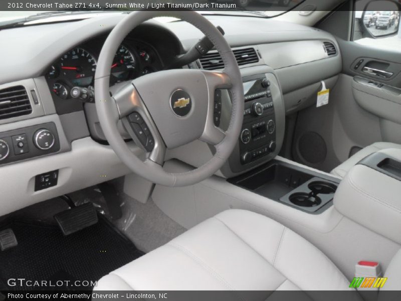 Summit White / Light Titanium/Dark Titanium 2012 Chevrolet Tahoe Z71 4x4