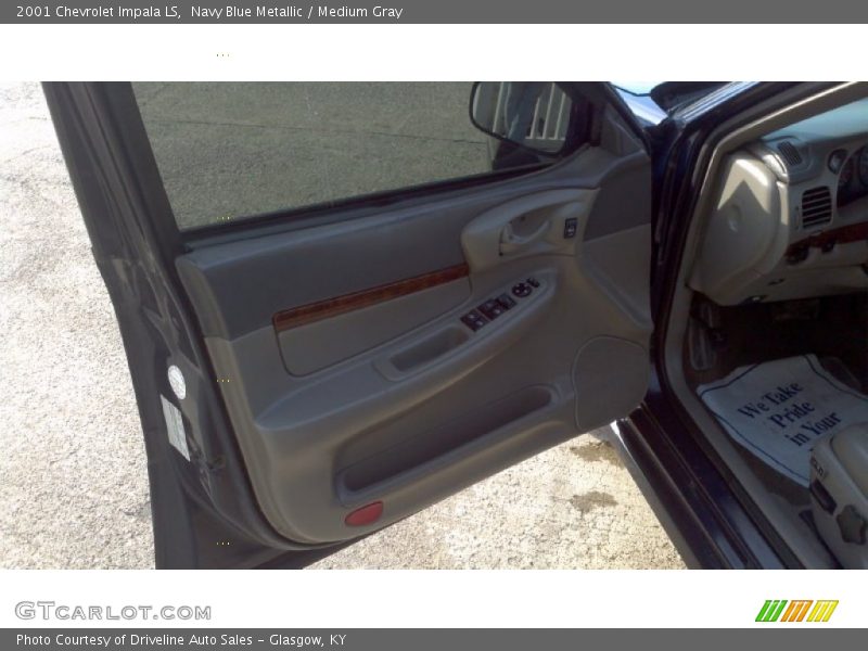 Navy Blue Metallic / Medium Gray 2001 Chevrolet Impala LS