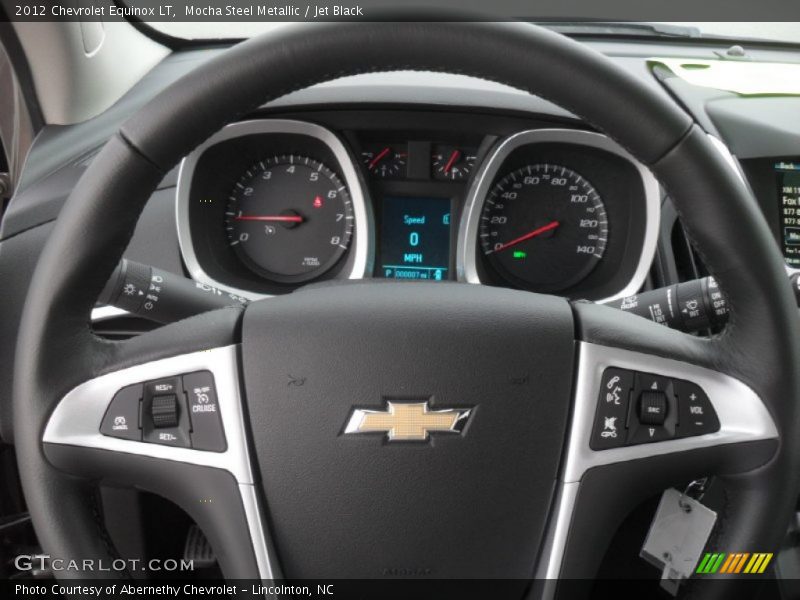 Mocha Steel Metallic / Jet Black 2012 Chevrolet Equinox LT