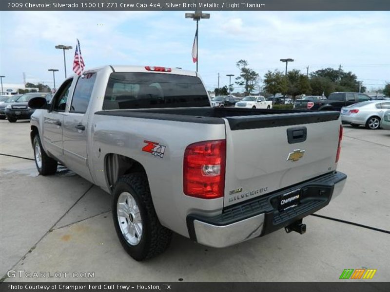 Silver Birch Metallic / Light Titanium 2009 Chevrolet Silverado 1500 LT Z71 Crew Cab 4x4