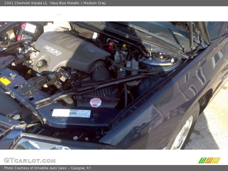 Navy Blue Metallic / Medium Gray 2001 Chevrolet Impala LS