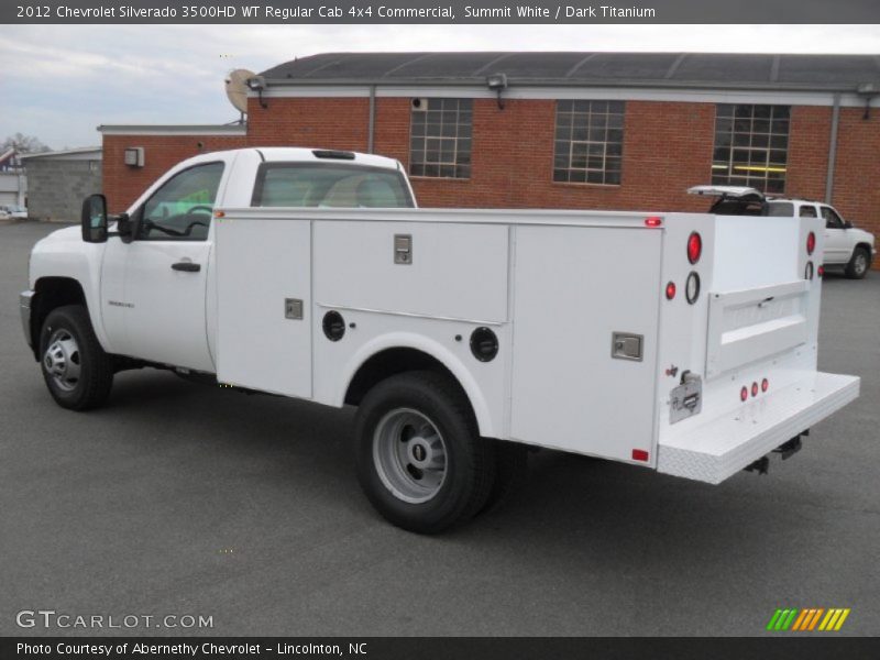 Summit White / Dark Titanium 2012 Chevrolet Silverado 3500HD WT Regular Cab 4x4 Commercial