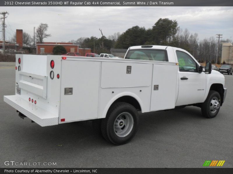 Summit White / Dark Titanium 2012 Chevrolet Silverado 3500HD WT Regular Cab 4x4 Commercial