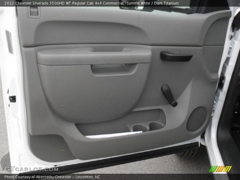 Summit White / Dark Titanium 2012 Chevrolet Silverado 3500HD WT Regular Cab 4x4 Commercial