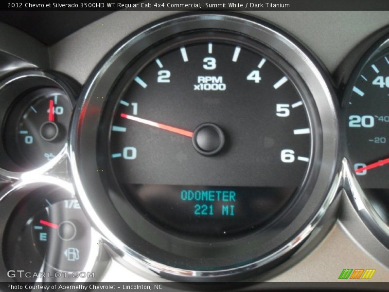 Summit White / Dark Titanium 2012 Chevrolet Silverado 3500HD WT Regular Cab 4x4 Commercial