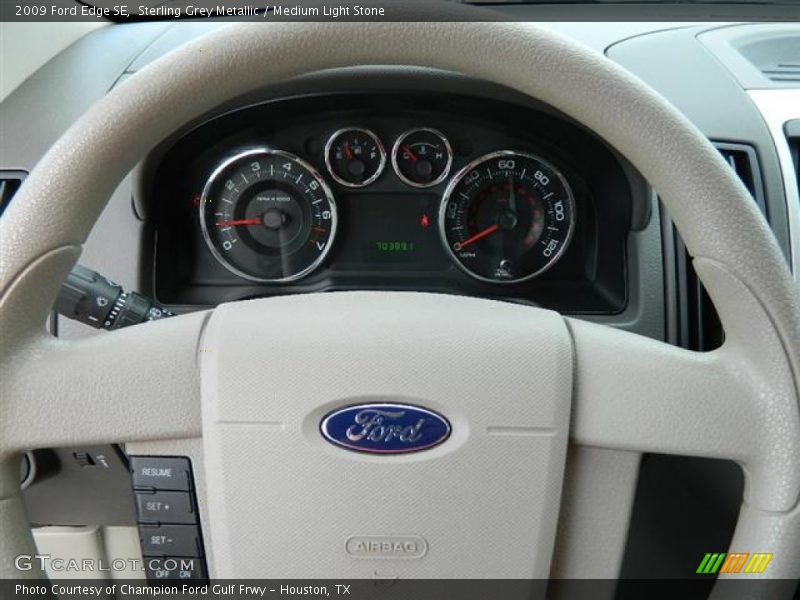 Sterling Grey Metallic / Medium Light Stone 2009 Ford Edge SE