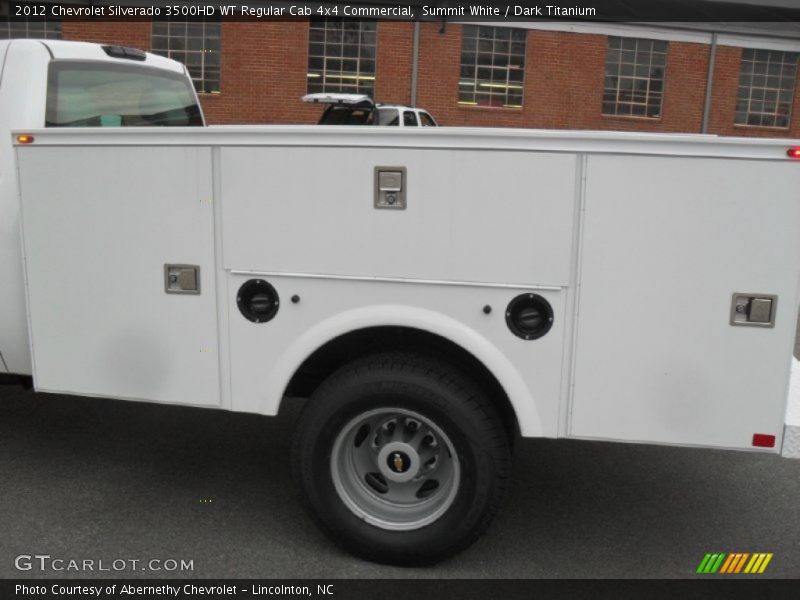 Summit White / Dark Titanium 2012 Chevrolet Silverado 3500HD WT Regular Cab 4x4 Commercial