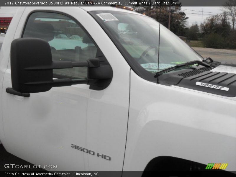 Summit White / Dark Titanium 2012 Chevrolet Silverado 3500HD WT Regular Cab 4x4 Commercial