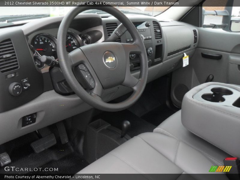 Dashboard of 2012 Silverado 3500HD WT Regular Cab 4x4 Commercial