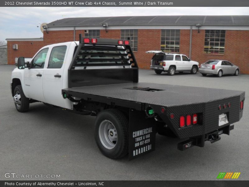 Summit White / Dark Titanium 2012 Chevrolet Silverado 3500HD WT Crew Cab 4x4 Chassis