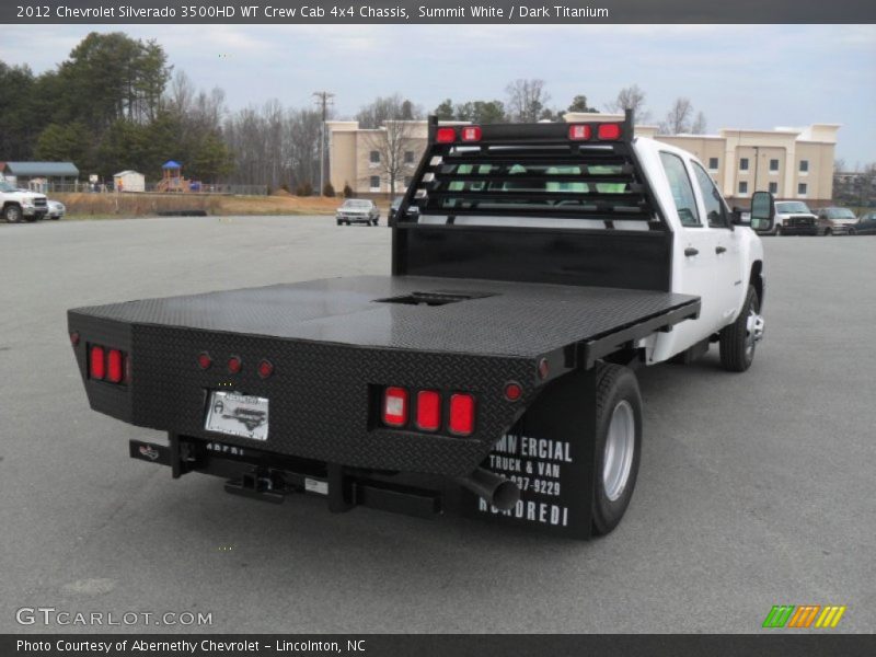 Summit White / Dark Titanium 2012 Chevrolet Silverado 3500HD WT Crew Cab 4x4 Chassis