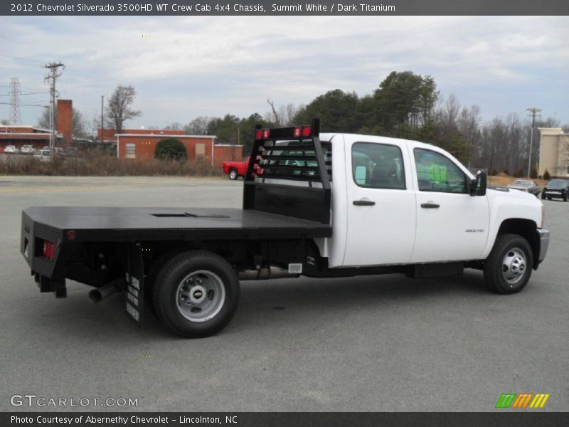 Summit White / Dark Titanium 2012 Chevrolet Silverado 3500HD WT Crew Cab 4x4 Chassis