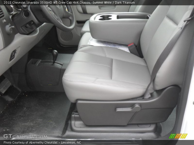 Summit White / Dark Titanium 2012 Chevrolet Silverado 3500HD WT Crew Cab 4x4 Chassis
