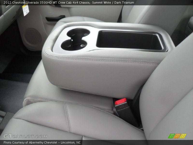 Summit White / Dark Titanium 2012 Chevrolet Silverado 3500HD WT Crew Cab 4x4 Chassis
