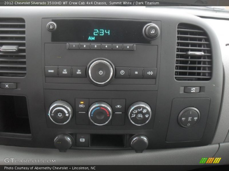Summit White / Dark Titanium 2012 Chevrolet Silverado 3500HD WT Crew Cab 4x4 Chassis