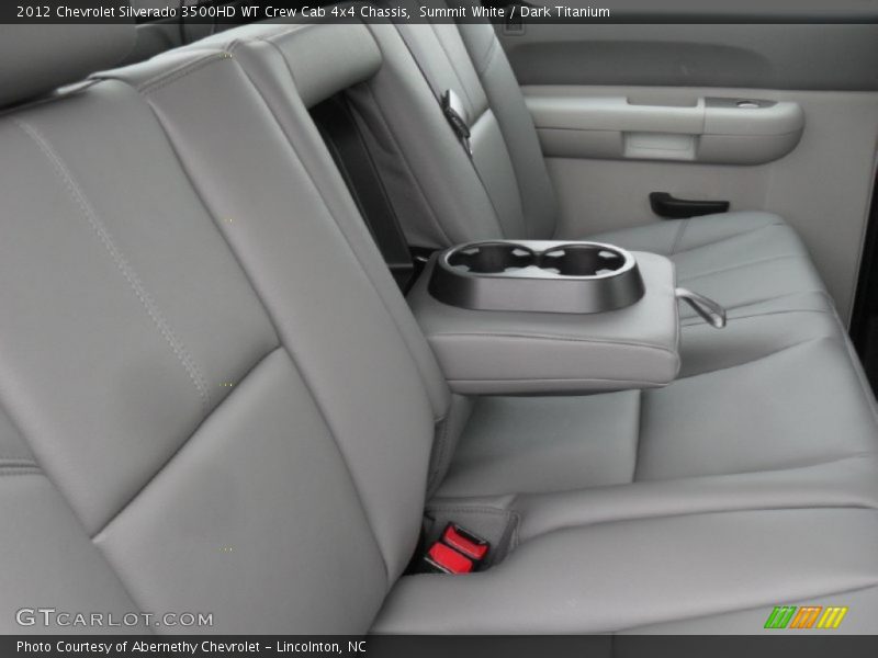 Summit White / Dark Titanium 2012 Chevrolet Silverado 3500HD WT Crew Cab 4x4 Chassis