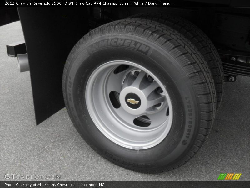 Summit White / Dark Titanium 2012 Chevrolet Silverado 3500HD WT Crew Cab 4x4 Chassis