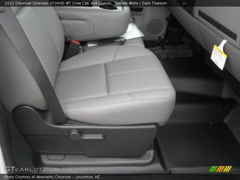 Summit White / Dark Titanium 2012 Chevrolet Silverado 3500HD WT Crew Cab 4x4 Chassis