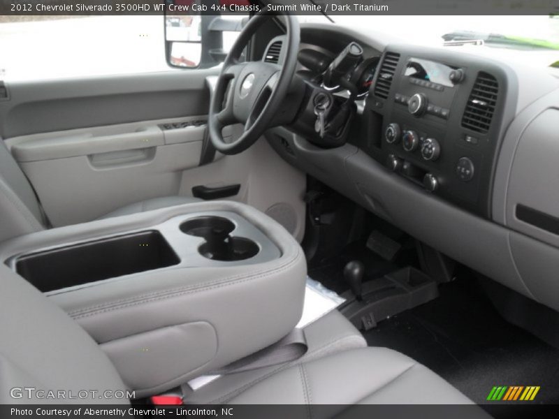 Summit White / Dark Titanium 2012 Chevrolet Silverado 3500HD WT Crew Cab 4x4 Chassis